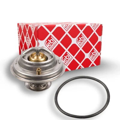 Abbildung von FEBI BILSTEIN 108104 Kühlwasserthermostat 92 mit Dichtring AUDI: A4 B5 Saloon, B6 Avant, B6/B7 Convertible, VOLKSWAGEN: Passat Estate