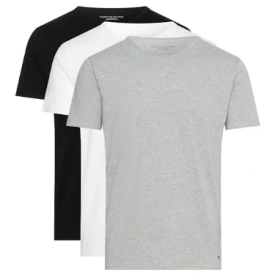 Abbildung von Tommy Hilfiger TEE 3 PACK Unterhemd/shirt, Herren, Größe: Large, Black/white/grey heather