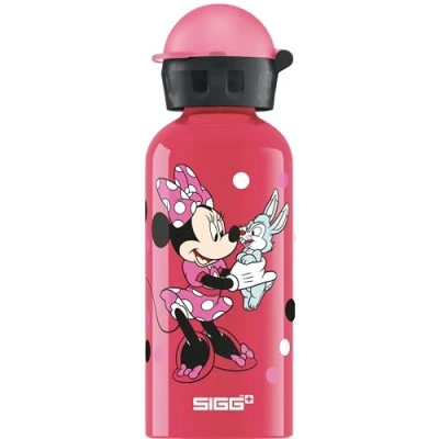 Abbildung von SIGG Alu Trinkflasche Kinder KBT Disney Minnie Mouse Auslaufsicher &amp; Bruchsicher Federleicht BPA frei Klimaneutral Zertifiziert Sport Schule Pink 0,4L