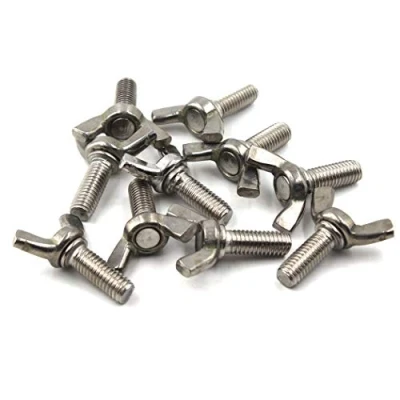 Abbildung von Flügelschrauben Set aus 304 Edelstahl, M6 x 10, Handdrehschrauben, Schmetterlingsschrauben Set, 30 Stück