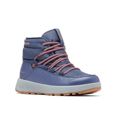 Abbildung von Columbia Slopeside Village Omni Heat Mid WP wasserdichte Schneestiefel für Damen, Blau (Nocturnal x Beetroot), 37.5 EU
