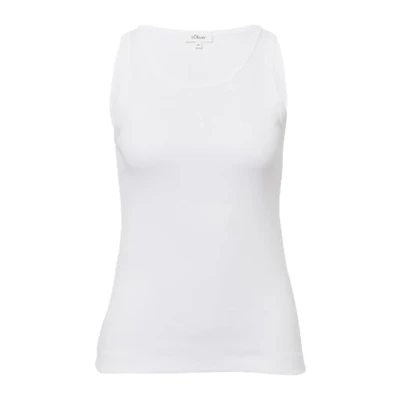 Abbildung von s.Oliver IM SLIM FIT MIT Stickerei Top, Damen, Größe: 44, Natur