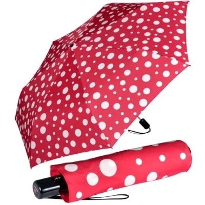 Abbildung von Knirps Taschenschirm Slim Duomatic Dots Taupe