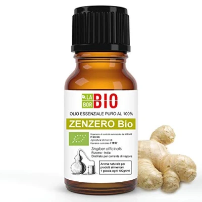 Abbildung von IngwerÖl Bio Ätherisches Öl 100% Reines 5 ml Aromatherapie Kosmetik Therapeutische Laborbio