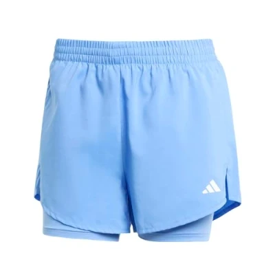 Abbildung von adidas Performance W MIN 2IN1 SHO Kurze Sporthose, Damen, Größe: Small, Blue fusion white