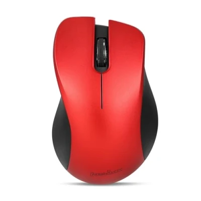 Abbildung von Perixx PERIMICE 621R Kabellose Maus, leises Klicken mit Ergo Design, kompatibel für Desktop und Laptop PC, kabellos, 2,4 GHz, Rot