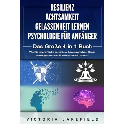 Abbildung von RESILIENZ ACHTSAMKEIT GELASSENHEIT LERNEN PSYCHOLOGIE FÜR ANFÄNGER das Große 4 in1 Buch: Wie Sie innere Stärke entwickeln, bewusster leben, Stress bewältigen und Unterbewusstsein steuern