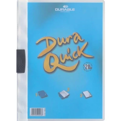 Abbildung von Durable Klemm Mappe Duraquick, bis zu 20 Blatt A4, weiß, 20er Packung, 227002