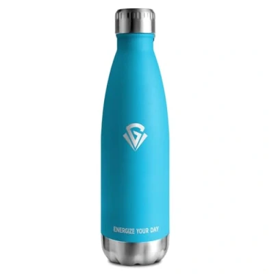 Abbildung von Wasserflasch 750ml, Thermosflasche Kohlensäure Geeignet, Isolierflasche BPA Frei Auslaufsicher, Vakuum Thermosflasche, Wassflasche Edelstahl für Sport, Erwachsener, Kinder, Fussball, Uni, Reisen