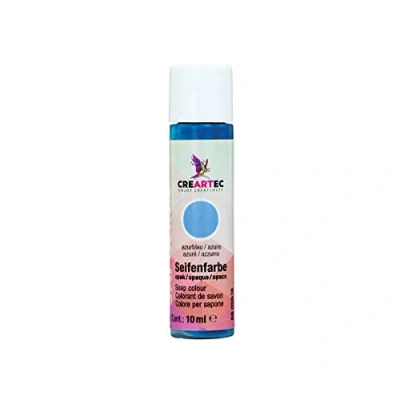 Abbildung von CREARTEC Natürliche Seifenfarbe Opak Seifenherstellung/Seifenkreationen Farbe: Azublau Inhalt: 10ml Made in Germany