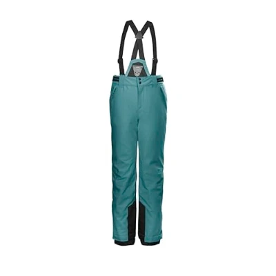 Abbildung von killtec Mädchen Skihose/Funktionshose mit abzippbarem Latz, Schneefang und Kantenschutz KSW 77 GRLS SKI PNTS, dunkelmint, 164, 37258 000