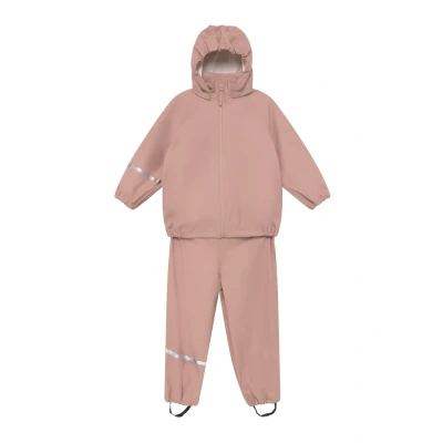 Abbildung von Celavi Rainwear SET Recycle Regenjacke / wasserabweisende Jacke für Kinder, Größe: 80, Misty rose