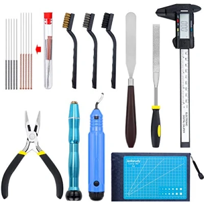 Abbildung von WiMas 35 teiliges 3D Drucker Zubehör Set, Druck Werkzeug Reinigungs und Entfernungswerkzeug mit Aufbewahrungstasche für Reinigung, Drucken, Finishing