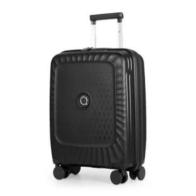 Abbildung von Hauptstadtkoffer Kotti leichtes Handgepäck 55x40x20, Koffer PP (Recycelt) Bordgepäck Trolley Flugzeug Handgepäckkoffer nachhaltig, TSA, Schwarz