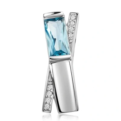 Abbildung von Materia Damen Anhänger Silber 925 Zirkonia Stein KA 433 Ohne Kette