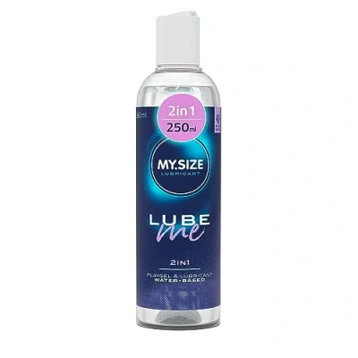 Abbildung von MY.SIZE Lube Me Premium 2in1 Gleitgel 250 ml I Gleitmittel geruchsneutral Wasserbasiertes &amp; Playgel Lubricant Gel für Toys Latexkondome geeignet water based lubrication