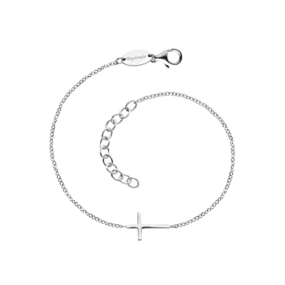 Abbildung von Engelsrufer Damen Armband aus Sterling silber und Kreuz Anhänger Karabinerverschluss längenverstellbar nickelfrei