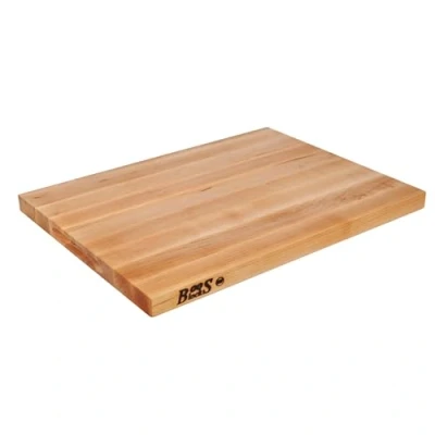 Abbildung von Boos Block Profi Schneidebrett Gross 40 x 25 2,5 CM Ahorn Holz Servierbrett Antibakteriell Mit Griff Brotzeitbrett