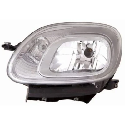 Abbildung von ABAKUS 661 1168RMLD EM Scheinwerfer rechts H4 chrom glasklar mit Blinklicht Stellmotor für LWR P43t FIAT: Panda III Hatchback