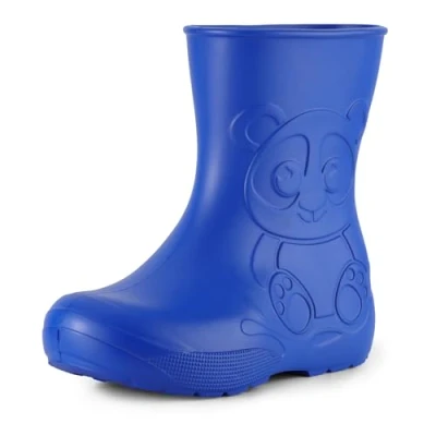 Abbildung von Ladeheid Gummistiefel Kinder Eva federleichte Regenschuhe für Jungen und Mädchen LA CA 10 (Blau, 22/23 EU)