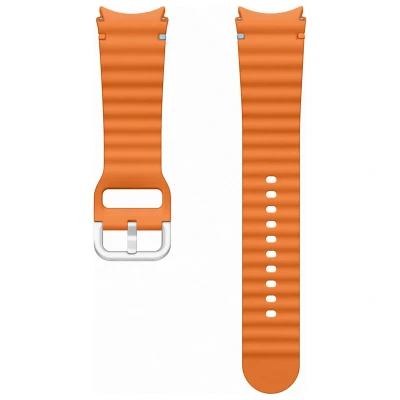 Abbildung von Original Watch7 Sportarmband für die Galaxy Watch 4 / 5 6 7 20 mm M/L Orange Armband Silikon Samsung Sport Band