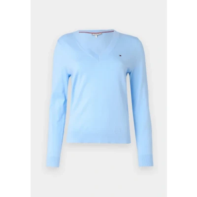 Abbildung von Tommy Hilfiger Stitch Sweater Strickpullover, Damen, Größe: XS, Vessel blue