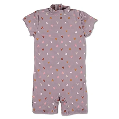 Abbildung von Sterntaler Unisex Kinder Mädchen Schwimmanzug Baby Herz UV Schutz 50+ lila, 92