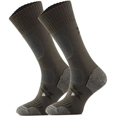 Abbildung von TODO BP Medium Dicke Wandersocken 34% Merino Wolle Herren und Damen. Socken für Outdoor, Hiking, Wandern, Camping, zum Wald, Bergsocken (39 42, Khaki)