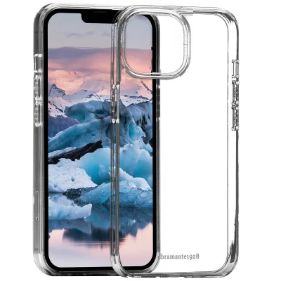 Abbildung von Apple iPhone 14 Pro Hülle Recyceltem Silikon dbramante1928 Soft Case/Backcover Handyhülle Transparent