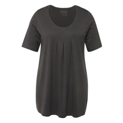 Abbildung von Ulla Popken Tshirt basic, Damen, Größe: 42/44, Anthracite
