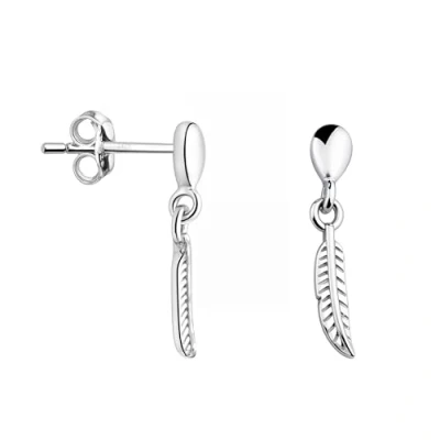 Abbildung von SOFIA MILANI Damen Ohrringe 925 Silber Ohrstecker als Feder 20533