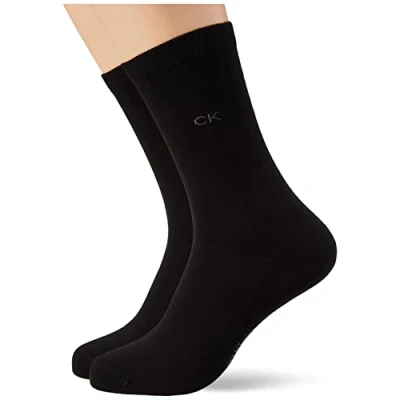Abbildung von Calvin Klein Flat Knit Women&#039;s Crew Socks 2 pack