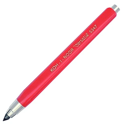 Abbildung von KOH I NOOR 5347 Mechanischer Kupplungsminenhalter, 5,6 mm Durchmesser, Rot