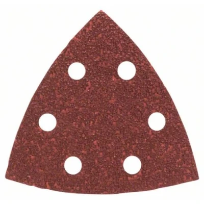 Abbildung von Bosch Home and Garden DIY 25tlg. Schleifblatt Set verschiedene Materialien für Deltaschleifer (Körnung 40, 6 Löcher) 2607019487