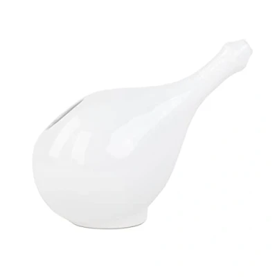 Abbildung von Bodhi Neti Pot XL Nasenspülkännchen aus Keramik, weiß Jala Nethi Nasenspüler für Nasenspülung, Nasendusche