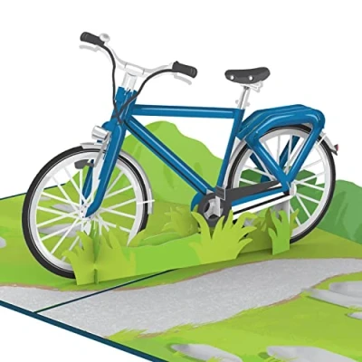 Abbildung von papercrush® Pop Up Karte Fahrrad 3D Geburtstagskarte für Mann, Freund &amp; Vater, Glückwunsch zum Geburtstag Radfahrer Gutschein Fahrradtour, Geldgeschenk Ebike Fahrradfahrer