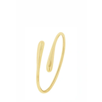 Abbildung von s.Oliver Armreif Edelstahl Damen Armschmuck, 6x4,5 cm, Gold, Kommt in Schmuck Geschenk Box, 2035797