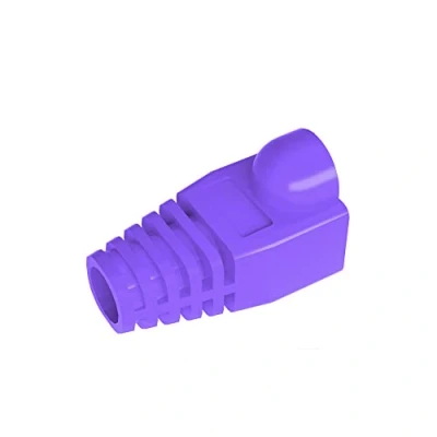 Abbildung von 50 Pcs Cat5 Cat5E Cat6 Strain Relief Boot, RJ45 Plug Connector Cover Modular Network Cap Cable Boots, Purple