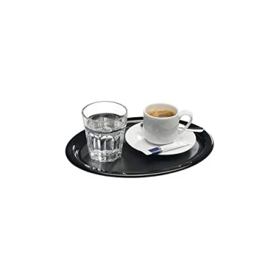 Abbildung von APS 84251 Serviertablett KAFFEEHAUS, 26 x 20 cm, Höhe 1,5 Melamin, schwarz