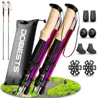 Abbildung von DOBESTS Wanderstöcke Nordic Walking Stöcke Aluminium (Korkgriff Bunt)
