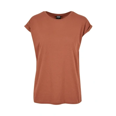 Abbildung von Urban Classics Damen T Shirt Ladies Extended Shoulder Tee, mit überschnittenen Schultern, aus Baumwolle, erhältlich in vielen Farben, Größen XS 5XL