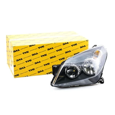 Abbildung von TYC 20 0390 05 2 Scheinwerfer links H1, H7 mit Elektromotor, Lampenträger OPEL: Astra H Hatchback, GTC, Caravan kfzteile, mister