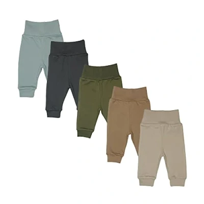 Abbildung von MEA Baby Unisex Hose aus 100% Baumwolle im 5er Pack/Pumphose, Babyhose für Jungen Mädchen, Schlupfhose (74, Jungen3)