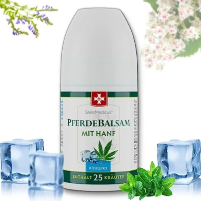 Abbildung von SwissMedicus Pferdebalsam mit hanf Roll On 90 ml intensive Kühlende Wirkung für Muskeln &amp; Gelenke Aktivgel Muskеln Wirkliche Erleichterung