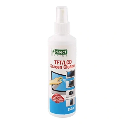 Abbildung von D.RECT 110275 Bildschirm Reinigungsspray Displayreiniger für LED, QLED, UHD TV, Display, Tablet, Smartphone, Computer und Monitor 250ml