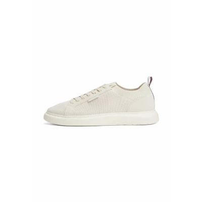 Abbildung von Tommy Hilfiger Plateausneaker »LIGHT CUPSOLE KNIT SEASONAL«, Freizeitschuh, Halbschuh, Schnürschuh mit Logoschriftzug