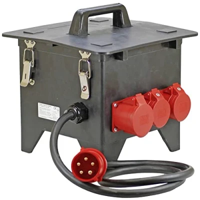 Abbildung von Ehmann PROFI Baustellenverteiler Box mit FI/LS, Made in Germany, 6 Ausgänge (1 x CEE 32 A / 2 16 3 230 V ), m Zuleitung H07RN F 5G 6,0mm², IP54, K2, BGI GUV I608