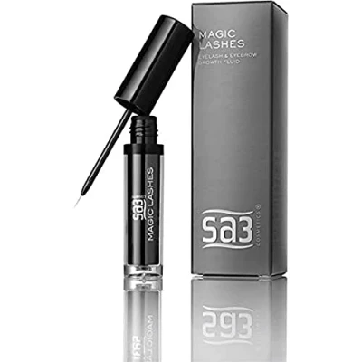 Abbildung von SA3 Magic Lashes Wimpernserum &amp; Augenbrauen Serum mit Hyaluronsäure für besseres Wachstum von längeren und dichteren Wimpern 4 ml