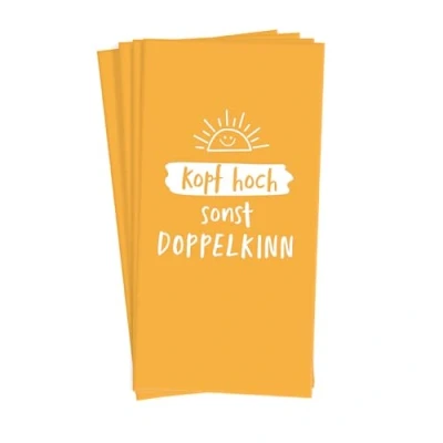 Abbildung von Grafik Werkstatt Taschentücher mit Spruch Geschenkidee 10 Stück Kopf hoch