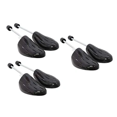 Abbildung von DELFA SLR 3er Set Damen bequeme Form Gr. 35 38 Schuhspanner mit Spiralfeder Schuhformer Schuhglätter aus Kunststoff